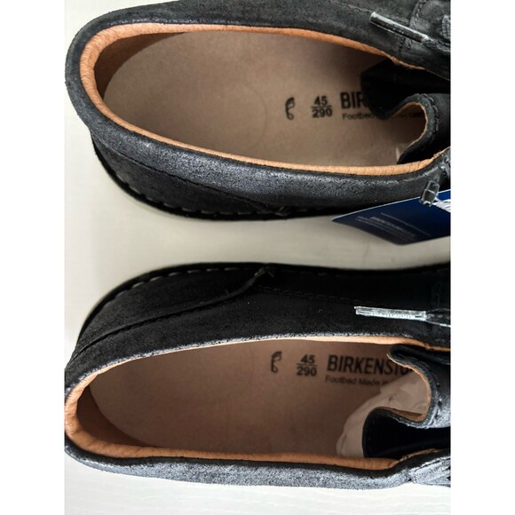 Birkenstock Pasadena III Suede Leather Black Moc-Toe Shoe Men’s 12 /EU 45 - Picture 3 of 10